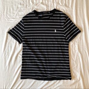 SOLD Ralph Lauren Polo black white striped